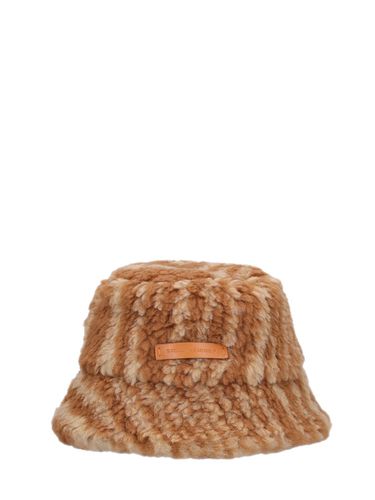 Cappello Bucket Woodgrain In Orsetto Jacquard - STELLA MCCARTNEY - Modalova