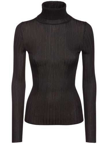 Rib Knit Viscose Turtleneck - TOM FORD - Modalova