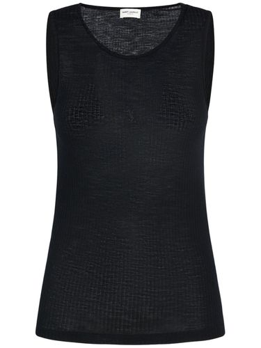 Tank Top In Lana - SAINT LAURENT - Modalova