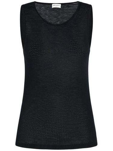 Wool Tank Top - SAINT LAURENT - Modalova