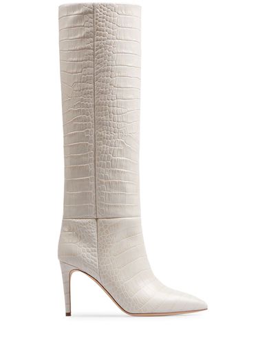 Mm Stiletto Croc Embossed Boots - PARIS TEXAS - Modalova