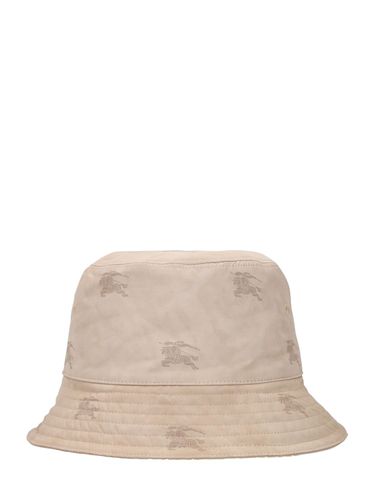 Cappello Bucket Knight In Misto Cotone Stampato - BURBERRY - Modalova