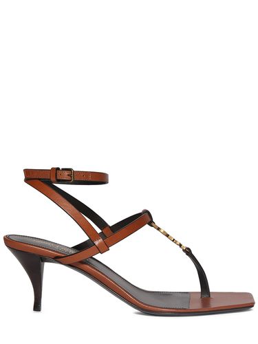 Mm Hohe Sandalen Aus Leder „cassandra“ - SAINT LAURENT - Modalova