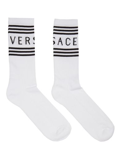 Calcetines De Algodón Con Logo - VERSACE - Modalova