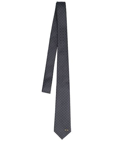 Corbata De Seda Con Jacquard 7cm - GUCCI - Modalova