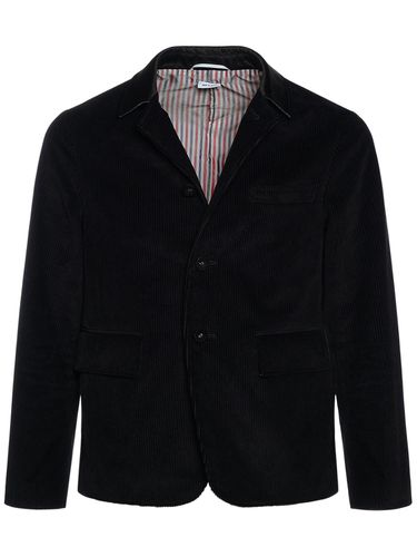 Blazer In Cotone Con Bottoni - THOM BROWNE - Modalova