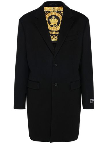 Wool Peacoat - VERSACE - Modalova