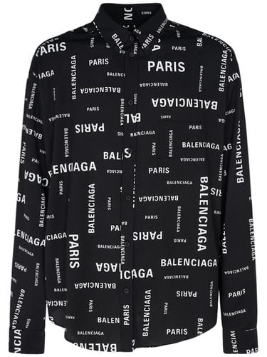 Hemd Aus Viskosepopeline „paris“ - BALENCIAGA - Modalova