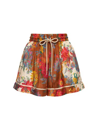 Ginger Printed Relaxed Fit Silk Shorts - ZIMMERMANN - Modalova