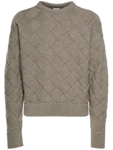 D Intreccio-wollpullover Mit Rundhalsausschnitt - BOTTEGA VENETA - Modalova