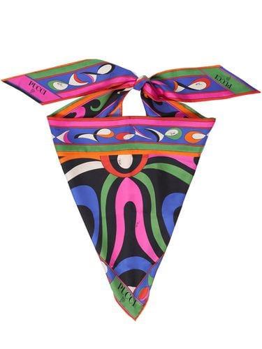 Triangle Printed Silk Twill Scarf - PUCCI - Modalova