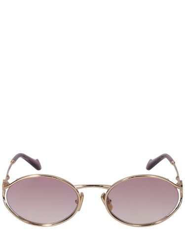 Oval Metal Sunglasses - MIU MIU - Modalova