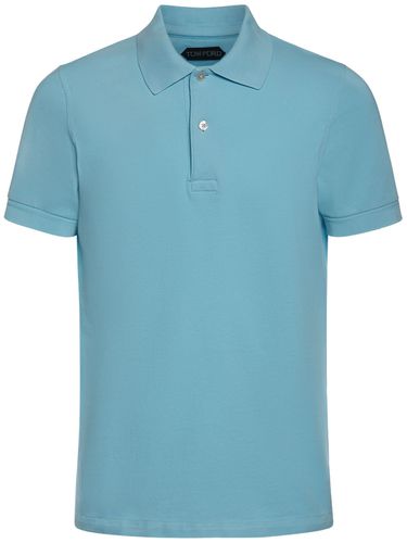 Tennis Cotton Piquet Polo - TOM FORD - Modalova