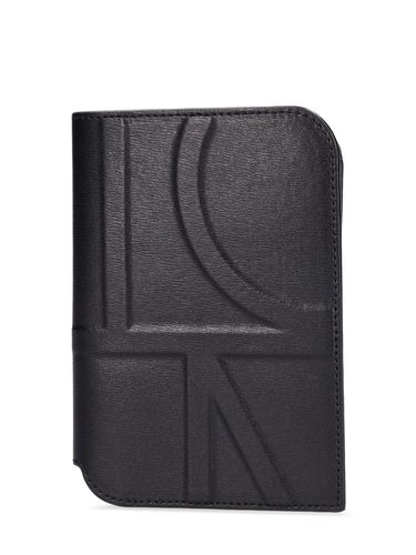 Monogram Leather Passport Holder - TOTEME - Modalova