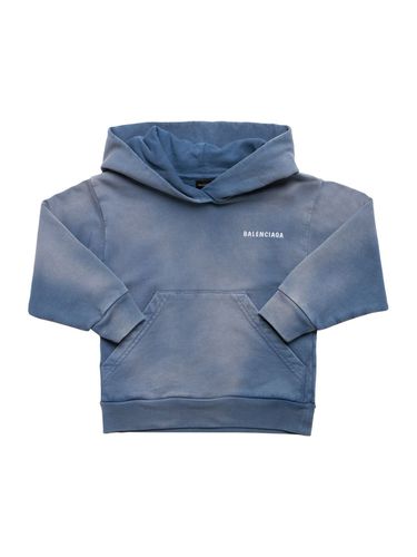 Sudadera De Algodón Con Capucha - BALENCIAGA - Modalova