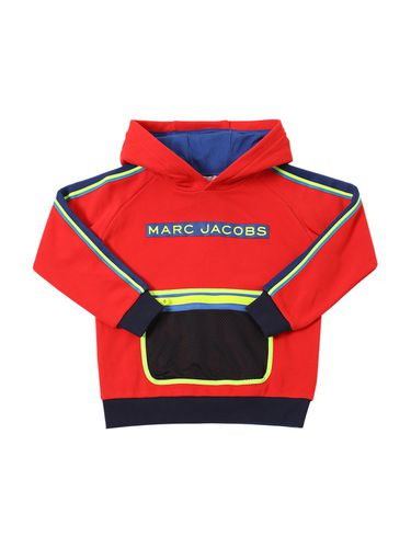 Rubberized Logo Cotton Sweatshirt - MARC JACOBS - Modalova