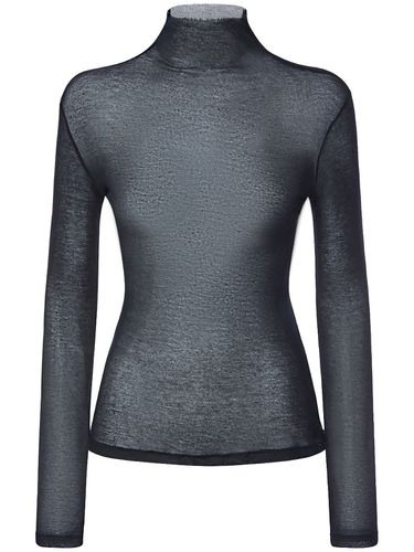 Suéter De Punto Transparente Con Cuello Alto - ANN DEMEULEMEESTER - Modalova