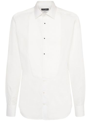 Cotton Tuxedo Shirt - DOLCE & GABBANA - Modalova