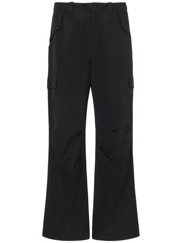 Cargohose Aus Baumwollpopeline Mit Logoplakette - DOLCE & GABBANA - Modalova