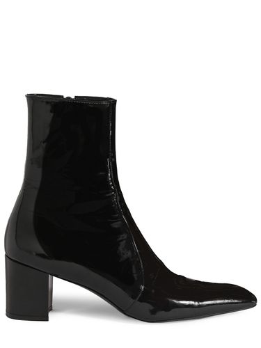 Botas Brillantes Con Cremallera - SAINT LAURENT - Modalova