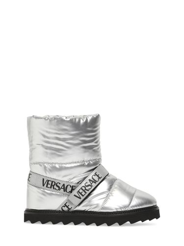 Botas De Nieve De Nylon Pespunteado - VERSACE - Modalova