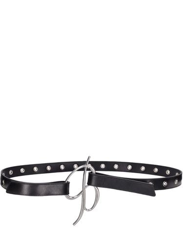 Logo Leather Belt - BLUMARINE - Modalova