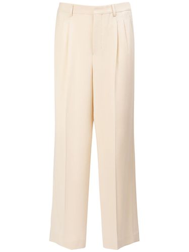 Wool & Viscose Twill Straight Pants - AMI PARIS - Modalova