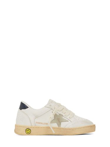 Sneakers Ballstar De Piel Con Cordones - GOLDEN GOOSE - Modalova