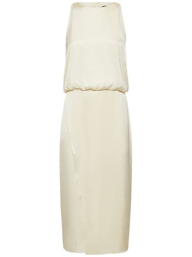 Tech Satin Midi Tank Dress - THEORY - Modalova