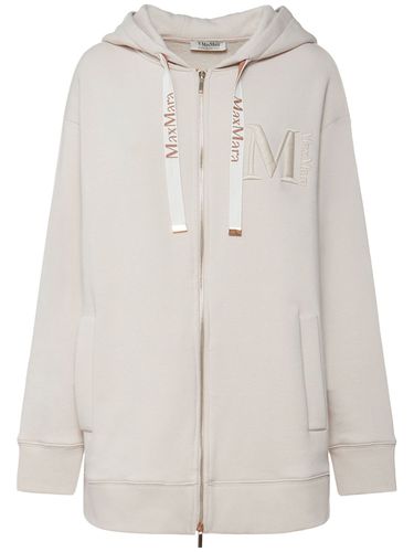 Nostoc Logo Embroidery Jersey Zip Hoodie - 'S MAX MARA - Modalova