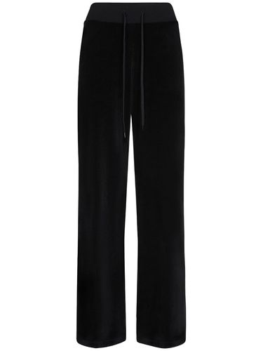 Low Rise Cotton Velvet Jersey Pants - BALENCIAGA - Modalova