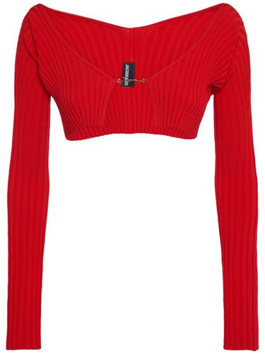 Cardigan Cropped La Maille Pralu - JACQUEMUS - Modalova