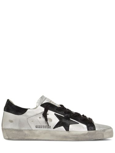 Sneakers Super-star De Piel Metalizada 20mm - GOLDEN GOOSE - Modalova