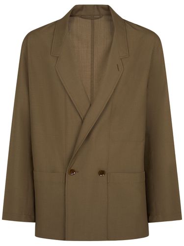 Double Breast Wool Blend Jacket - LEMAIRE - Modalova