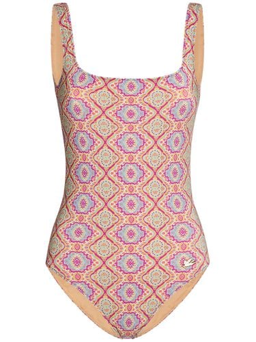 Printed Lycra One Piece Swimsuit - ETRO - Modalova