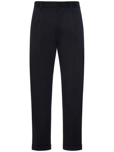 Pantalones Plisados De Algodón Stretch - DSQUARED2 - Modalova