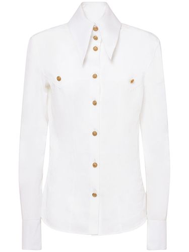 Camicia Western In Popeline - BALMAIN - Modalova