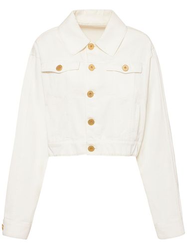 Chaqueta Cropped De Denim - BALMAIN - Modalova