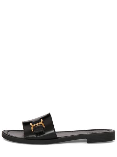 Mm Marcie Leather Flat Slides - CHLOÉ - Modalova