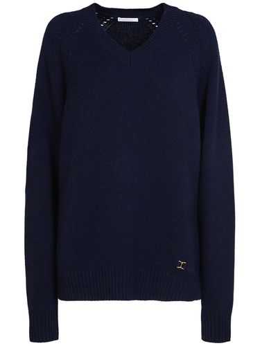 Cashmere Knit Crewneck Sweater - CHLOÉ - Modalova