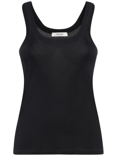 Geripptes Tanktop Aus Baumwolle - LEMAIRE - Modalova