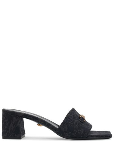 Mm Hohe Mules Aus Jacquard - VERSACE - Modalova