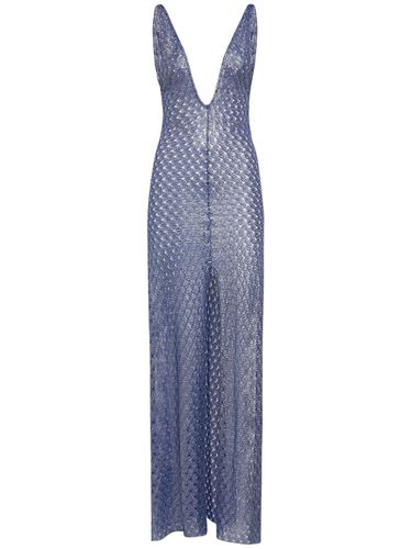 Sequined V-neck Long Dress - MISSONI - Modalova