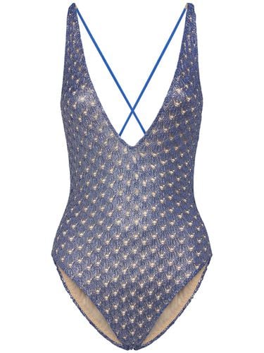 Crochet Lurex One Piece Swimsuit - MISSONI - Modalova