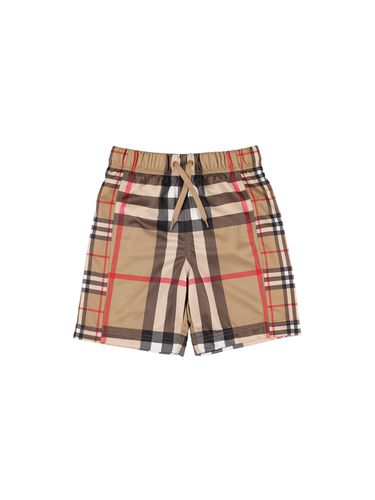 Badeshorts Aus Nylon Mit Druck - BURBERRY - Modalova