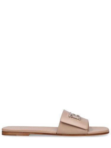 Mm Sloane Leather Flat Sandals - BURBERRY - Modalova