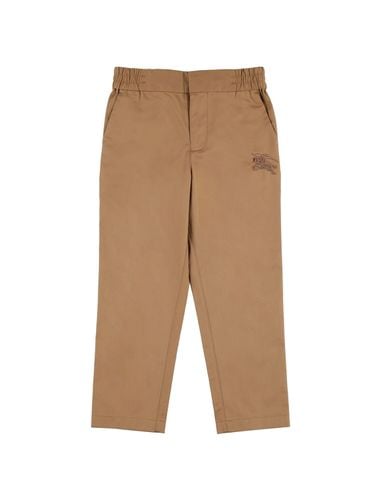 Cotton Gabardine Pants - BURBERRY - Modalova