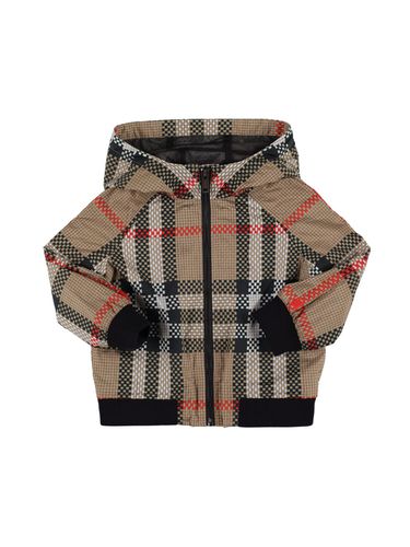 Chaqueta De Nylon Estampado - BURBERRY - Modalova