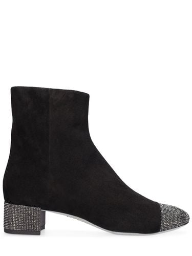 Mm Suede & Crystals Ankle Boots - RENÉ CAOVILLA - Modalova