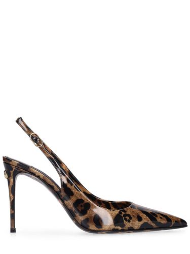 Mm Hohe Plateaupumps Aus Leder „lollo“ - DOLCE & GABBANA - Modalova